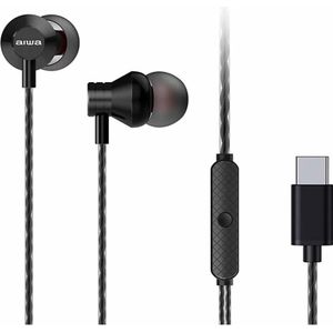 Aiwa - Estm-50 - Koptelefoon - Zwart - Bedraad - USB Type C