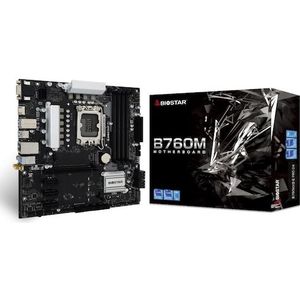 Biostar - B760MX2-E PRO D4 - Moederbord - ATX - Zwart - DDR4 tot 4600MHz