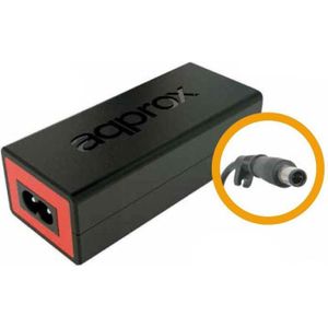 Approx appA01 (90 W), Voeding voor notebooks, Zwart, Rood