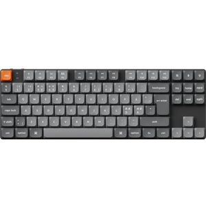 Keychron K1 Max Draadloos RGB Hot Swappable 80% Mechanisch Toetsenbord, Gateron bruine schakelaars (DE, Bedraad, Draadloze), Toetsenbord, Zwart