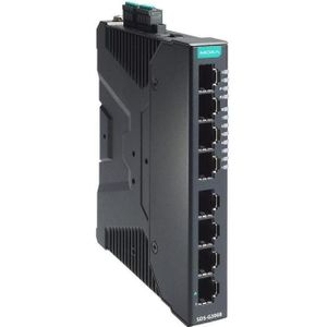 Moxa Kompakter industrieller Full-Gigabit-Smart-Ethernet-Switch mit 8 101001000BaseT(X) p, Netwerkschakelaar