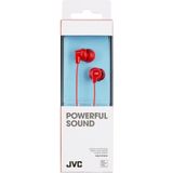JVC HA-FX10-R-E In het oor (Bedraad), Koptelefoon, Rood