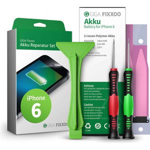 Giga Fixxoo iPhone 6 Batterij Complete Set (Batterij, iPhone 6), Onderdelen voor mobiele apparaten