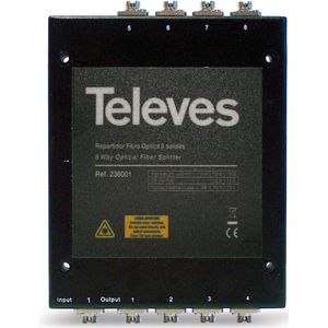 Televes OVT8N Kabelsplitser Zwart Kabelsplitser of Combinator (Diverse), TV-accessoires, Zwart