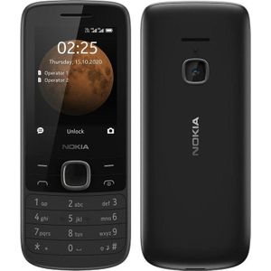 Nokia GSM-telefoon Nokia 225 4G zwart (2.40"", 32000 MB, 4G), Sleutel mobiele telefoon, Zwart