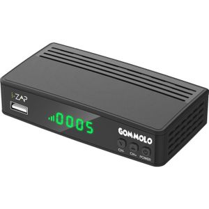 Zap i-ZAP RUBBER settopbox TV Kabel HD Zwart (DVB-T, DVB-T2), TV-ontvanger, Zwart