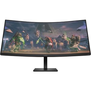 HP Omen 34c (3440 x 1440 pixels, 34"), Monitor, Zwart