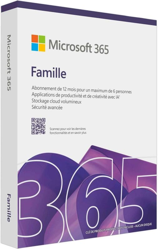 Microsoft 365 Family - Abonnement - 1 Jaar - Geschikt voor Maximaal 6 Accounts