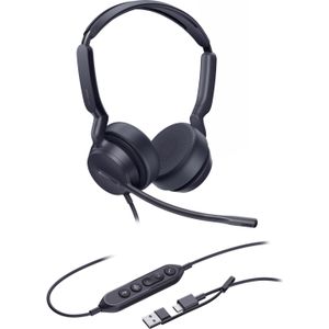 Yealink - UH 42 Serie - Kantoorheadset - Zwart - Bedraad - USB-A