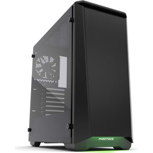 Phanteks Eclipse P400 gehard glas (ATX, mATX, Mini-ITX, E-ATX), PC-behuizing, Zwart