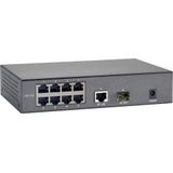 LevelOne FGP-1000 netwerk-switch Gigabit Ethernet (10/100/1000) Power over Ethernet (PoE) Zwart, Grijs