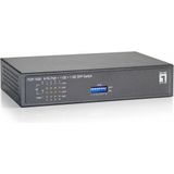 LevelOne FGP-1000 netwerk-switch Gigabit Ethernet (10/100/1000) Power over Ethernet (PoE) Zwart, Grijs