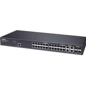 Vivotek AW-GEV-288A-370 Switch L2 man. 28-poorts PoE (28 ports), Netwerkschakelaar, Zwart