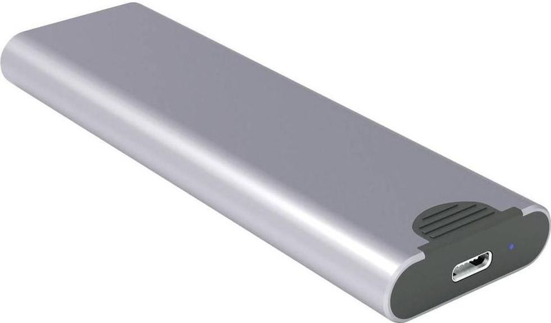 Renkforce RF-6180234 M.2 harde schijf-behuizing M.2 SATA SSD, M.2 PCIe NVMe SSD USB-C 10Gbps