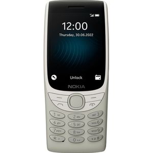 Nokia 8210 (2.80"", 128 MB, 0.30 Mpx, 4G), Sleutel mobiele telefoon, Grijs