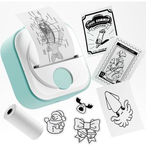 Phomemo Q02 GRN (203 dpi), Labelprinter, Groen