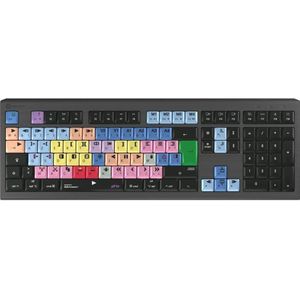 Logickeyboard LKB-MCOM4-A2M-FR USB AZERTY Toetsenbord Frans Zwart (FR, Bedraad), Toetsenbord, Zwart