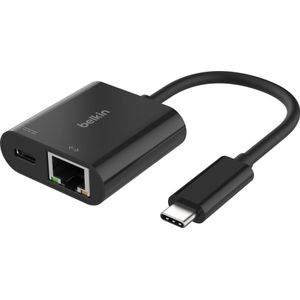 Belkin Connect (1 Havens), Docking station + USB-hub, Zwart