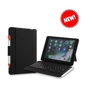 LMP Keyboard ProtectCase for iPad 9.7" (2017/18), sleep&wake, pencil holder - UK layout - black (NL, iPad 9.7), Tablet toetsenbord, Zwart