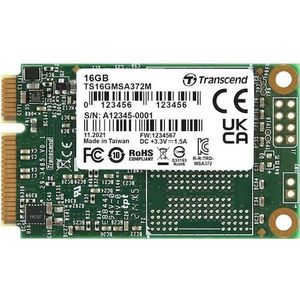 Transcend TS16GMSA372M - 16 GB SATA III mSATA SSD (16 GB, mSATA), SSD