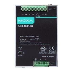 Moxa Synergy 21 Voedingseenheid - 48V 480W Mean Well DIN rail parallelle functie, Netwerkadapter