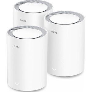 Cudy - AX3000 - Mesh Wi-Fi 6 Systeem - 3-Pack - Wit - 2.5 Gbps