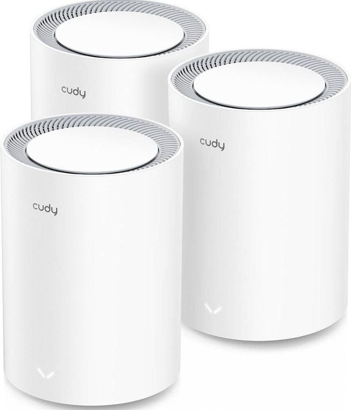 Cudy - AX3000 - Mesh Wi-Fi 6 Systeem - 3-Pack - Wit - 2.5 Gbps