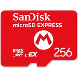 Nintendo SanDisk microSD Express Card (256 GB, microSD Express, U3, UHS-I), Geheugenkaart, Rood