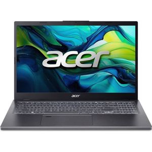 Acer Aspire 15 (15.60", 512 GB, 8 GB, DE, AMD Ryzen 5 8640HS), Notebook, Grijs