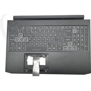 Acer AN715-52 Keyboard (US-ENGLISH INTERNATIONAL) & Upper Cover (BLACK), Onderdelen voor notebooks, Zwart