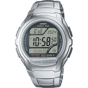 Casio, Horloge, WV-58DE-1AVEF, Zilver, (Radiogestuurde klok, Hybride klok, Digitaal horloge, 43.70 mm)