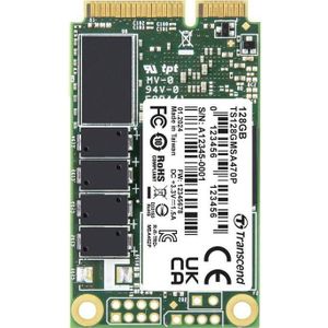 Transcend - MSA470P - mSATA SSD Harde Schijf - 256 kB - SATA III 6Gb/s