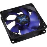 Noiseblocker NB BlacksilentFan XC1 (80 mm, 1 x), PC ventilator, Zwart