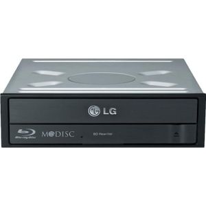 LG BH16NS40 - Super Multi Blue (Blu-ray brander, DVD-brander, DVD-station, CD-station, Blu-ray schijf, CD-brander), Optische drive, Zwart