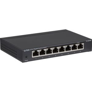 TP-Link TL-SG108S (8 ports), Netwerkschakelaar, Zwart