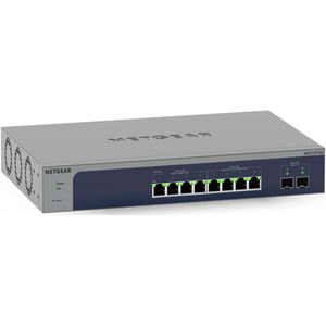 Netgear MS510TXM Multi-Gigabit/10G Ethernet Smart Managed Pro (8 ports), Netwerkschakelaar, Grijs