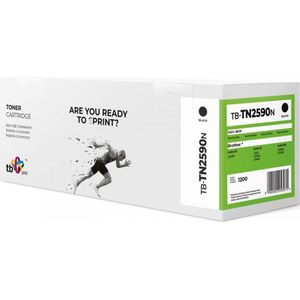 Print, Toner, Toner voor Brother TN2590 TB-TN2590N BK 100 nieuw
