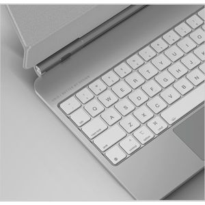 Uniq Case Venno Pro Magnetic Smart with keyboard for iPad Pro 11" M4 (2024) white, Tablet toetsenbord, Wit