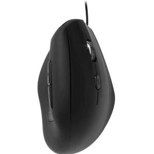 Viking - Ativa ERGO - Ergonomische Muis - Zwart - Bedraad - Rechtshandig