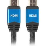 Lanberg - CA-HDMI-20CU-0010-BL - Videokabel - Zwart - 1m - HDMI 2.0 High Speed met Ethernet