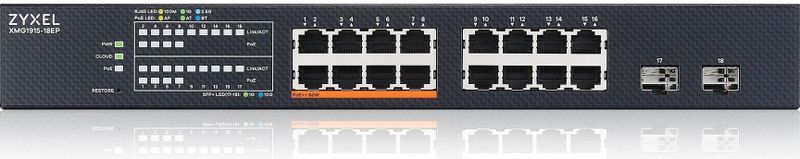 Zyxel XMG1915-18EP Managed L2 2.5G Ethernet (100/1000/2500) Power over Ethernet (PoE)
