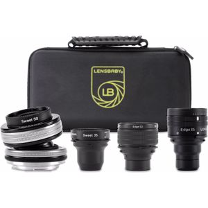 Lensbaby Optic Swap Oprichterscollectie voor Micro 4/3 (Fujifilm X, Volledig formaat), Objectief, Zwart