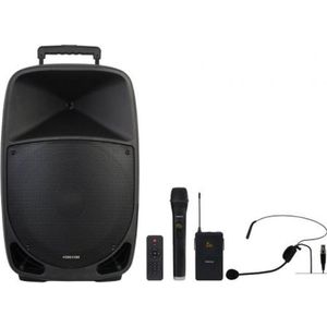 Fonestar Tragbare Bluetooth-Lautsprecher Malibu-315 Schwarz 250 W, Bluetooth luidspreker, Zwart