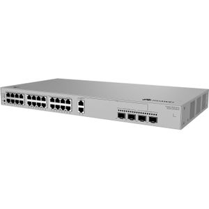 Huawei Datacommunicatie S220S-26PN4JX S220S-26PN4JX 24x10/100/1000BASE-T poorten 22xPo (26 ports), Netwerkschakelaar, Grijs