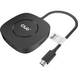 Club 3D CSV-1550 (USB C), Docking station + USB-hub, Zwart
