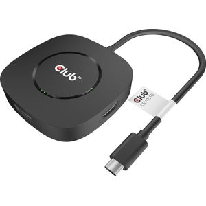 Club 3D CSV-1550 (USB C), Docking station + USB-hub, Zwart