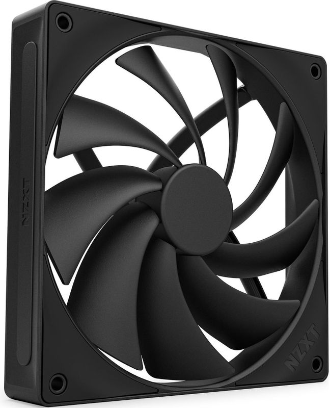 NZXT F140Q - 140 mm - 102.90 cfm - 500 - 1500 rpm - 29.8 dBA - Quiet Airflow Fan - 4-pin PWM - FDB - zwart