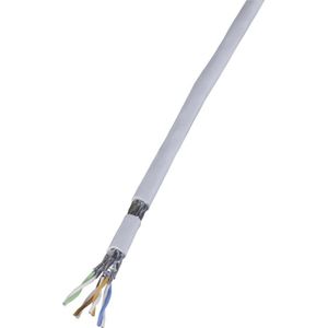 Draka Patchkabel UC900 SS27, Cat.7 ruwe kabel, S/FTP, PiMF, grijs, 100 m ring (S/FTP, CAT7, 100 m), Netwerkkabel