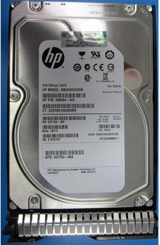 HP ENTERPRISE 2TB 6G SATA 7.2k 3.5in