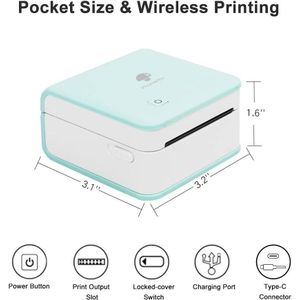 Phomemo M02 Pro (300 dpi), Labelprinter, Groen